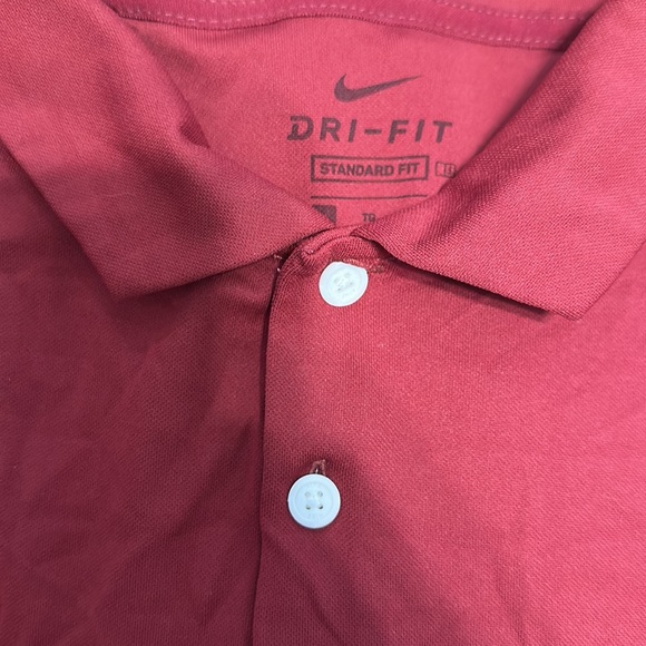 NIKE Dri-Fit Golf Polo Sunday Red Men’s XL Shirt - Picture 3 of 4